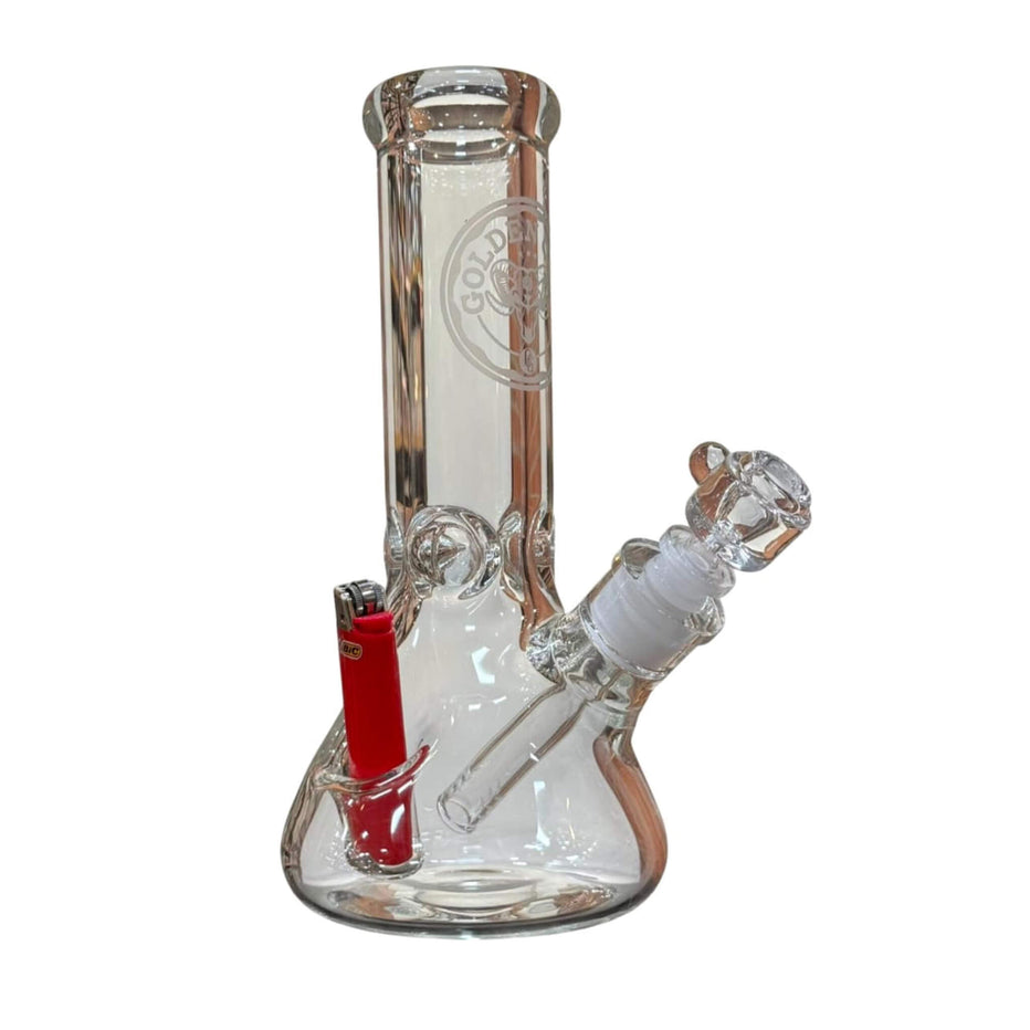 10" Flower Bong With Lighter Indent