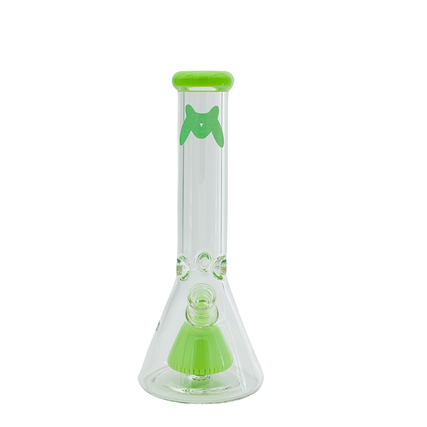 MAV Glass 12" Beaker with Slitted Pyramid Perc & Ice Pinch - 7mm Thick