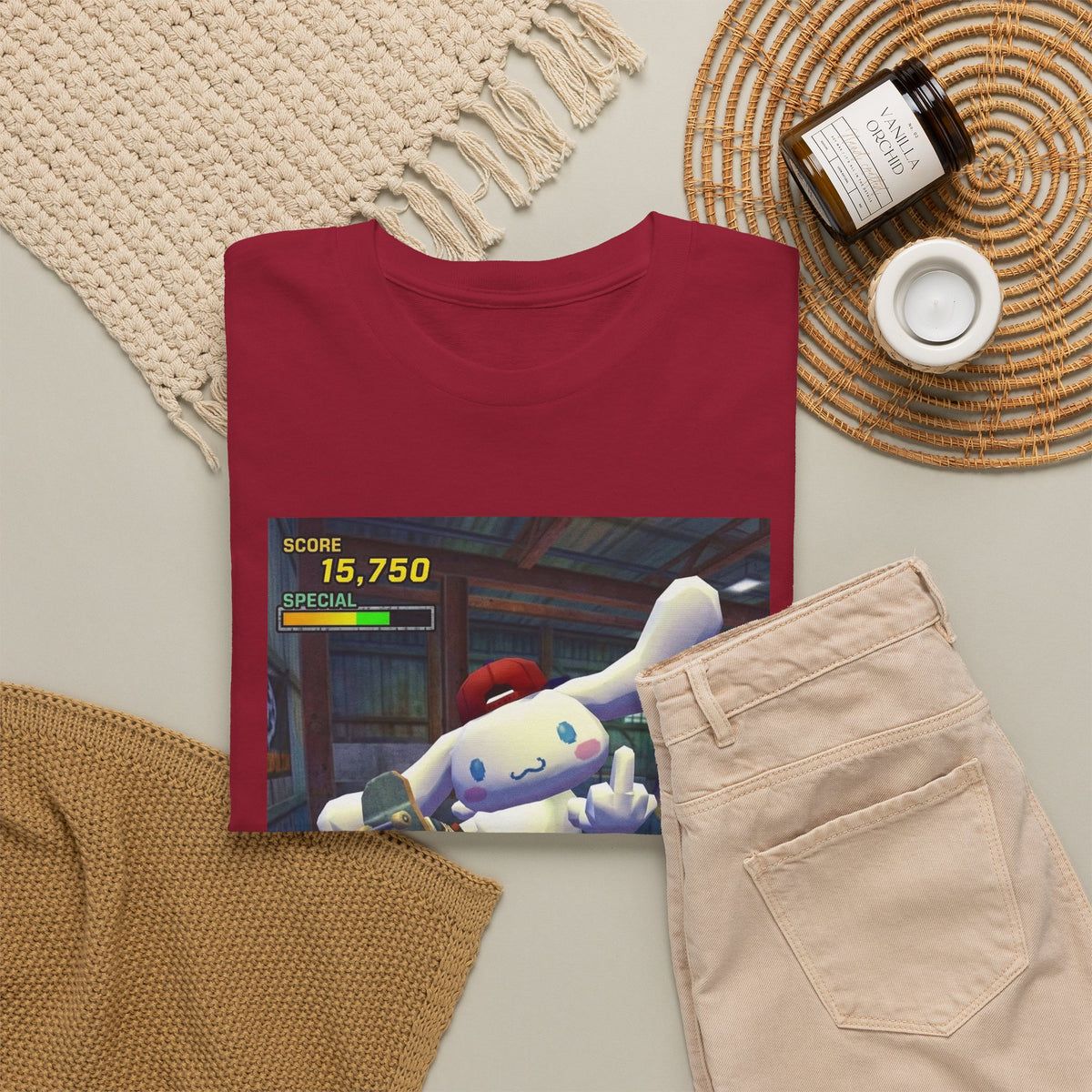 Cinnamoroll Shredding And Flipping You Off Tee