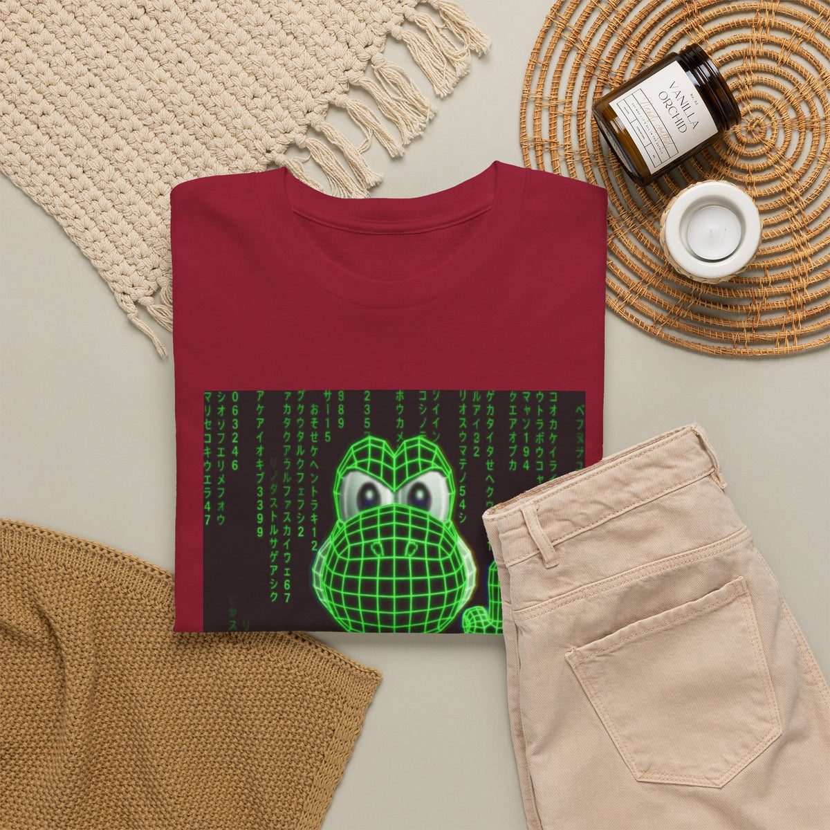 Matrix Yoshi Flipping The Bird Tee