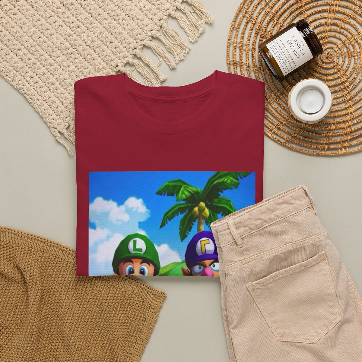 Luigi and Waluigi Flipping The Bird Tee