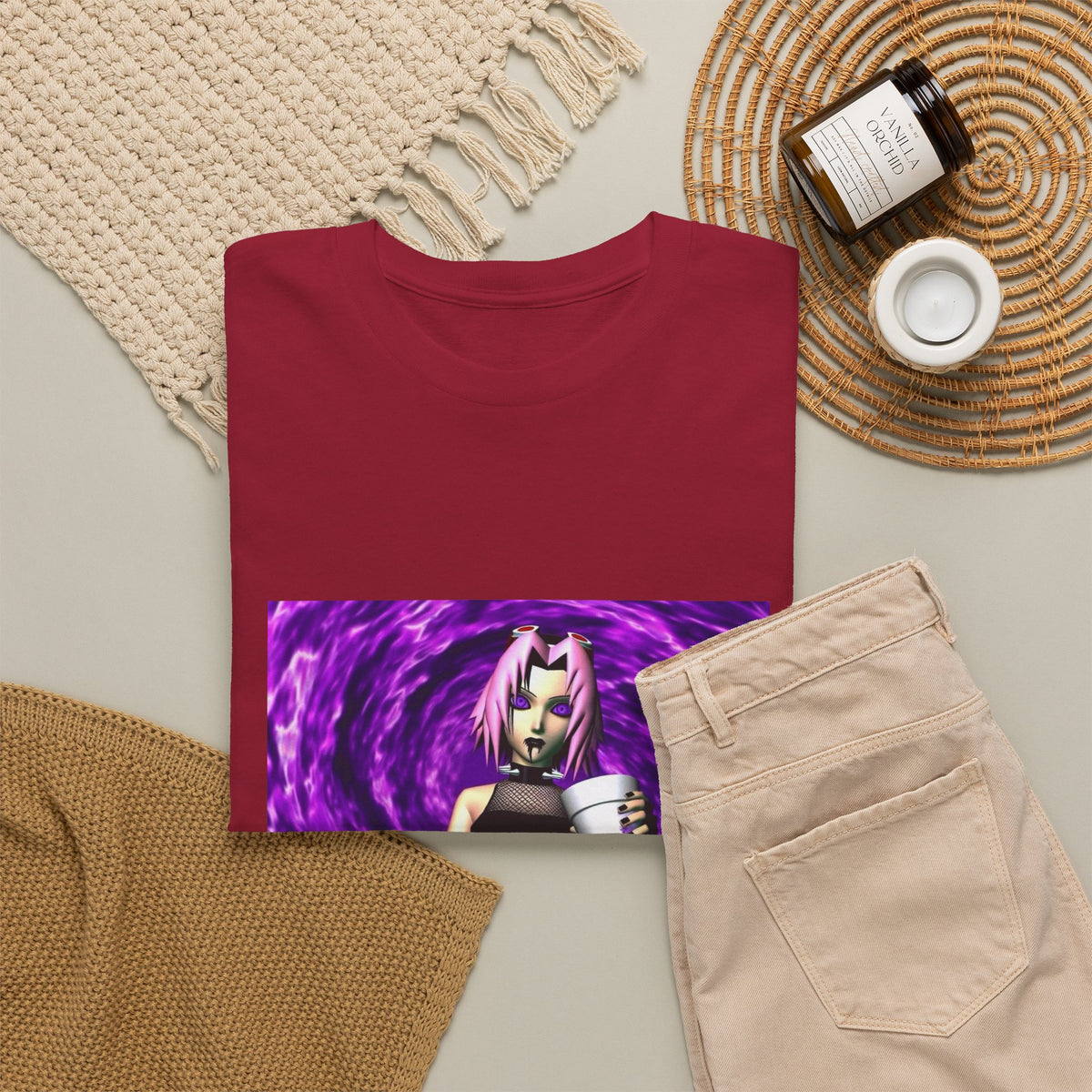 Goth Sakura With Purple Drank Tee
