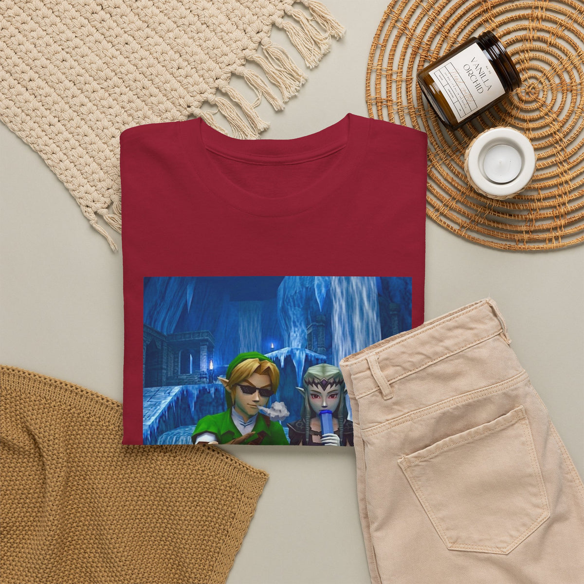 Stoner Link and Zelda Chillin' in Zora's Domain