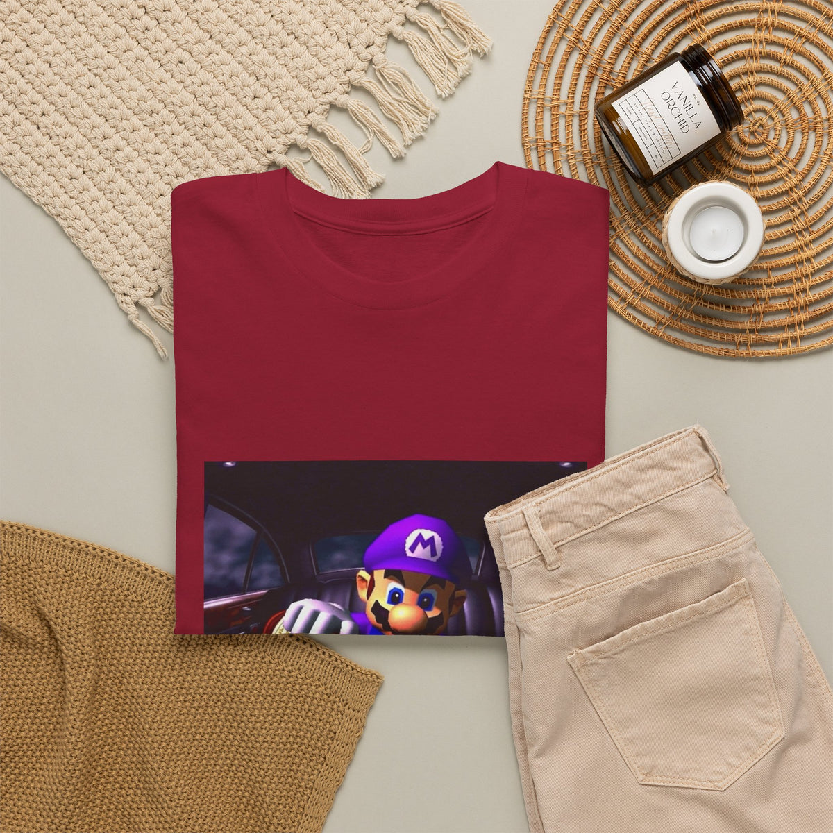 Waluigi Pouring Purple Drank In Limo Tee