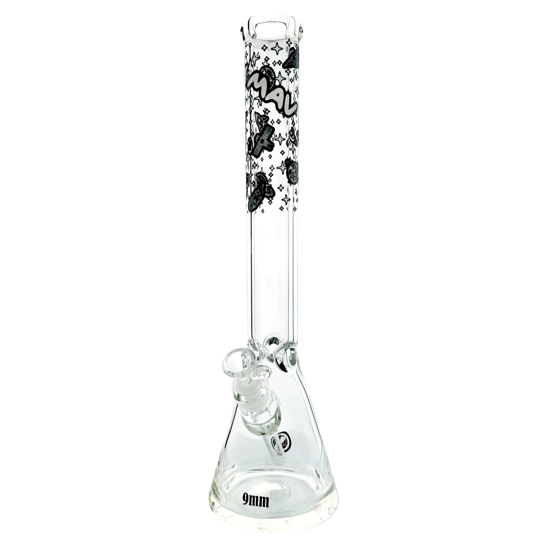 MAV Glass 18" Glow-in-the-Dark Beaker Bong | 9mm Thick, 5" Downstem