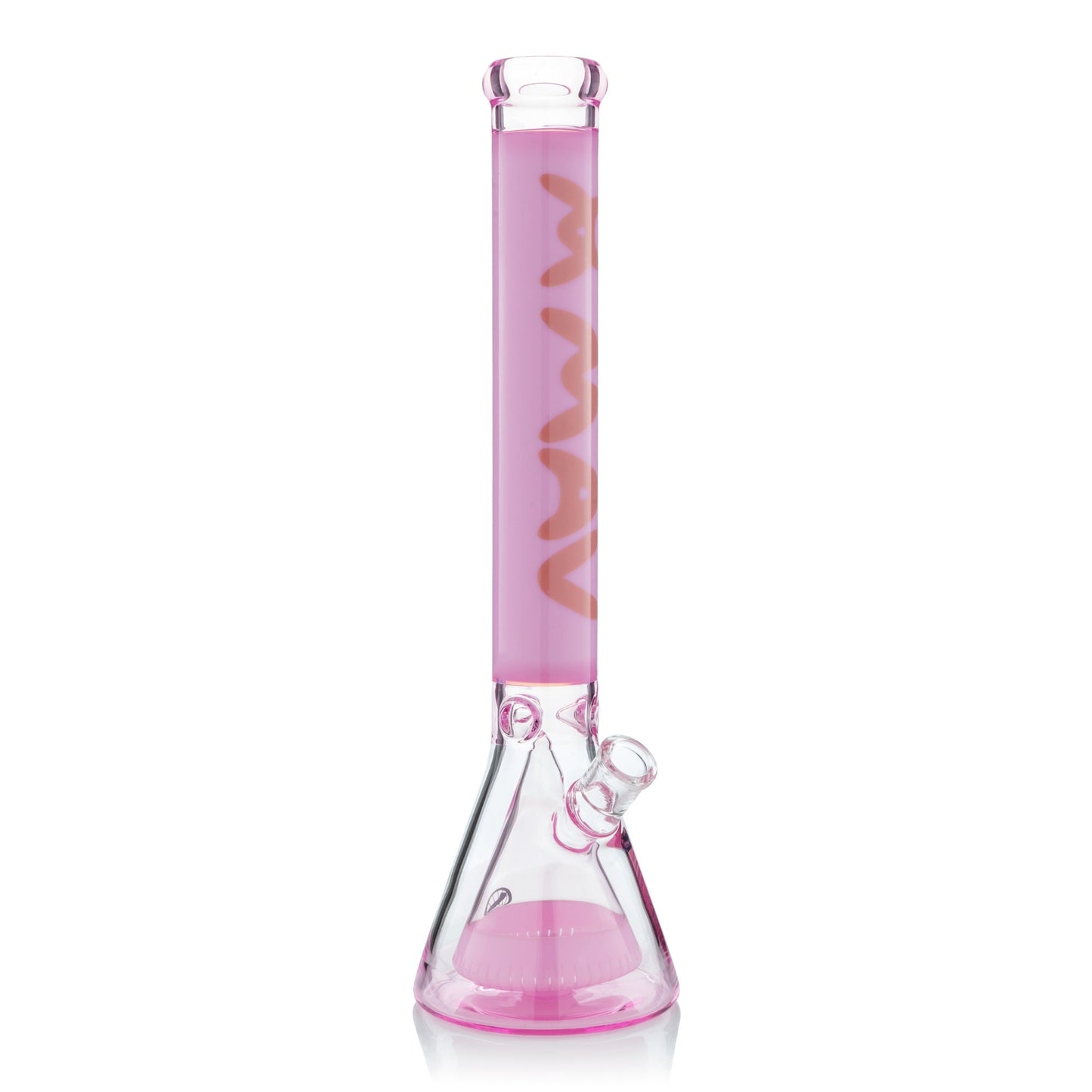 MAV Glass 18" Manhattan Pyramid Beaker with Ice Pinch & Slitted Perc