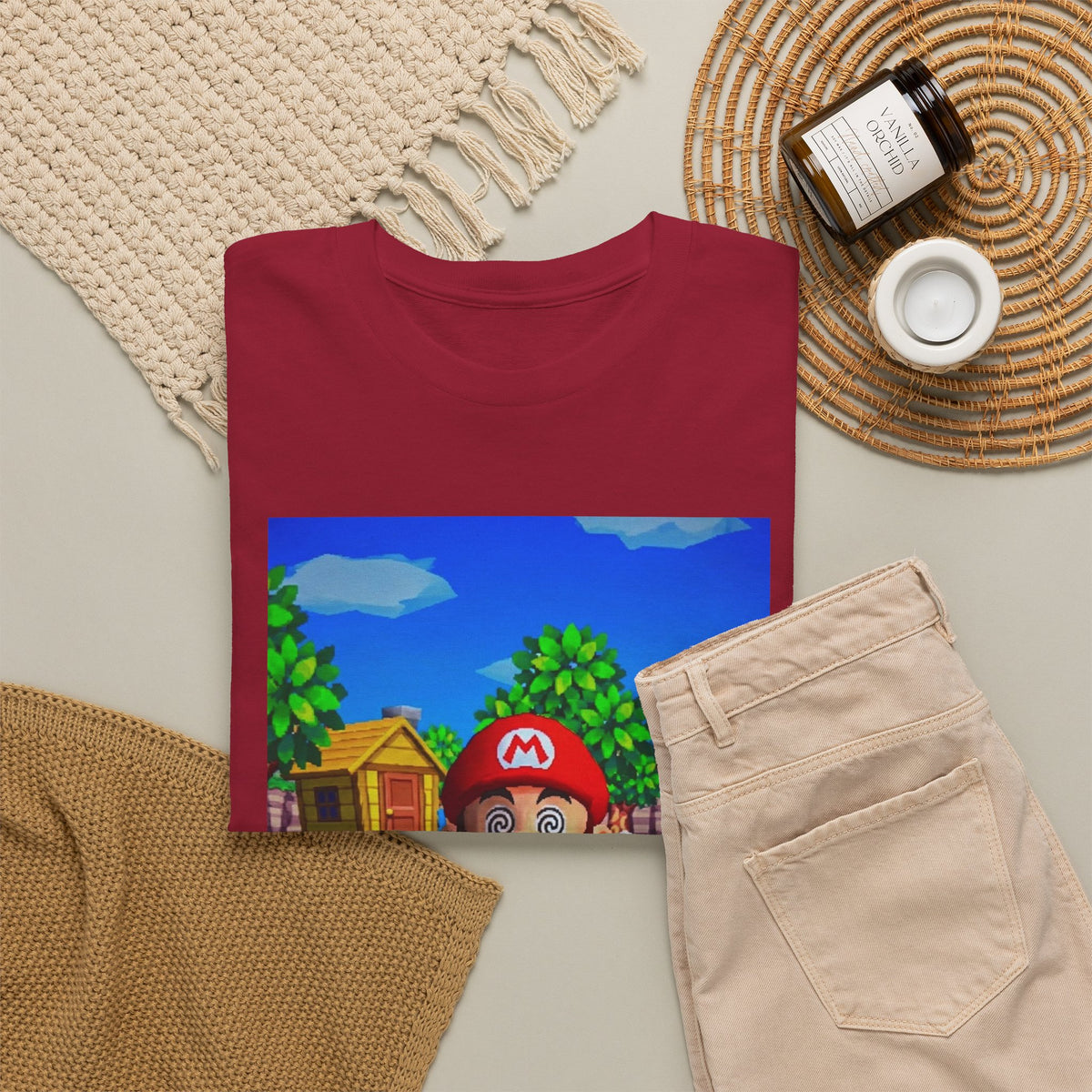 Mushroom-Tripping Mario Flips The Bird Tee