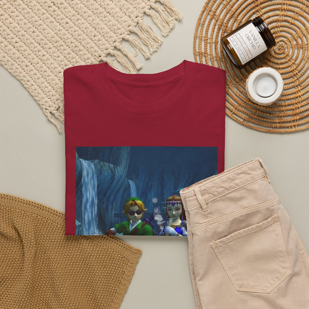 Link And Zelda Chilling With A Bong Tee