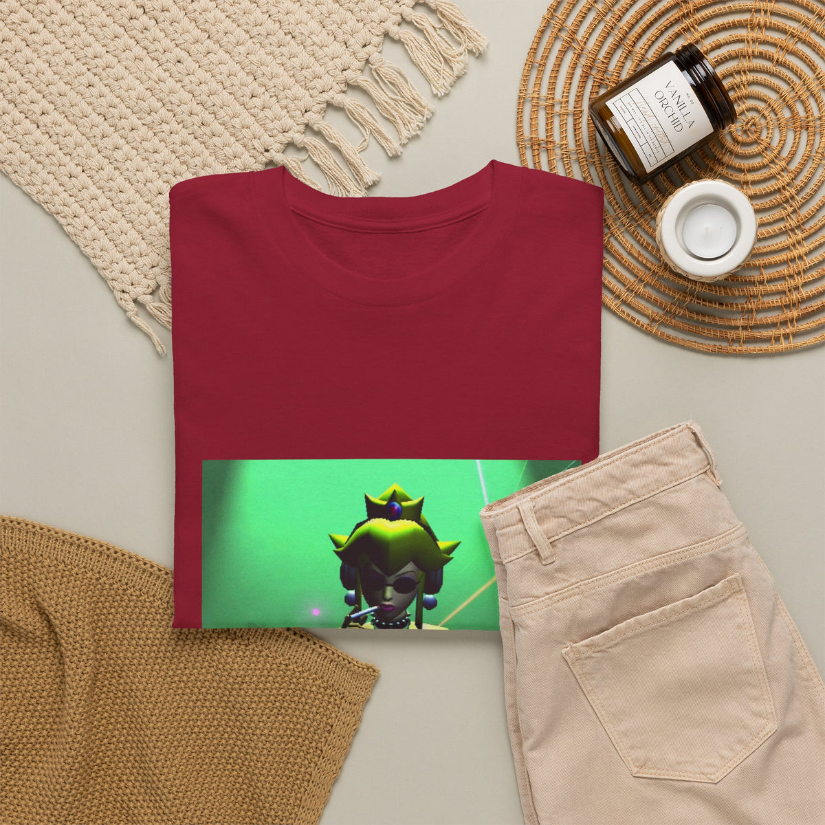 Princess Peach DJing And Smoking Tee