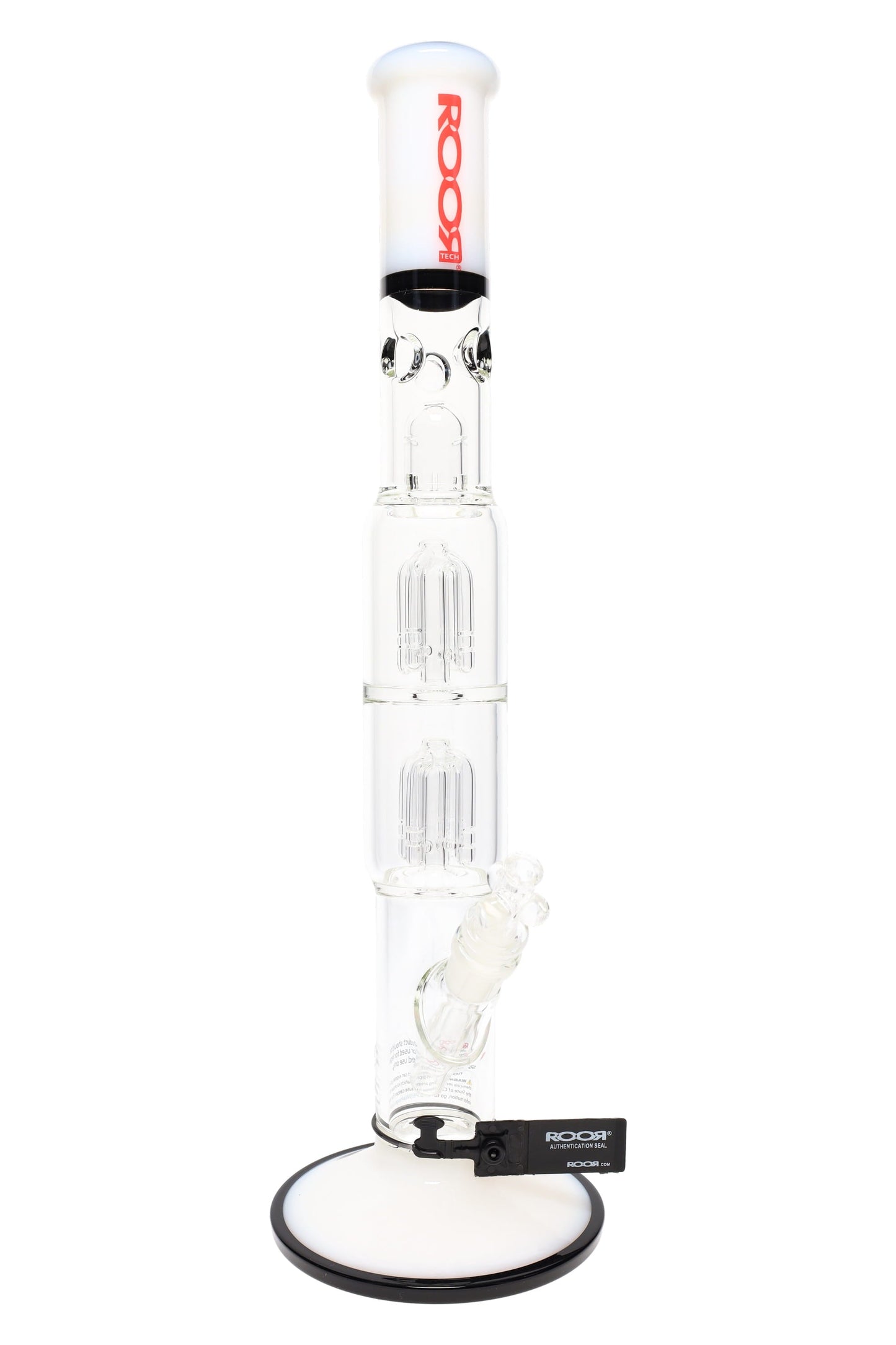 ROOR Tech 17" Multicolor Straight Tube – Double Tree Percs - Ice Pinch