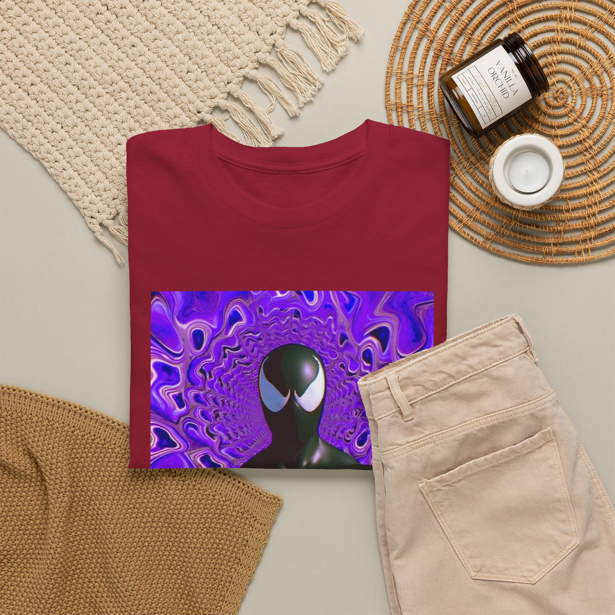 Venom Spider-Man Holding Purple Double Cup