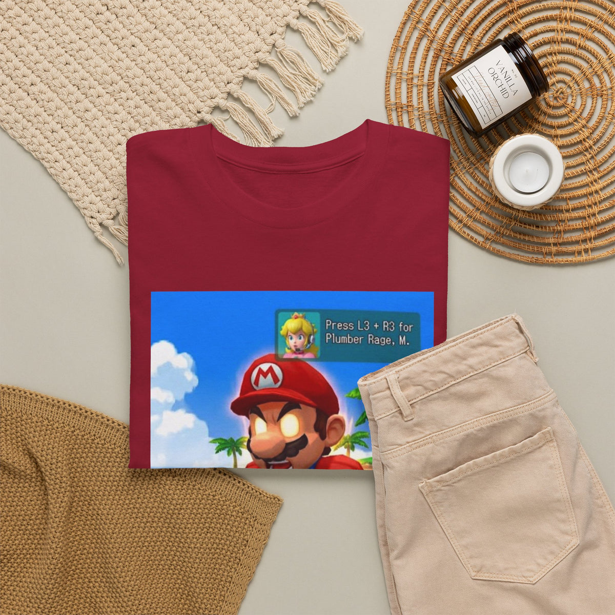 Mario's Plumber Rage Beach Tee
