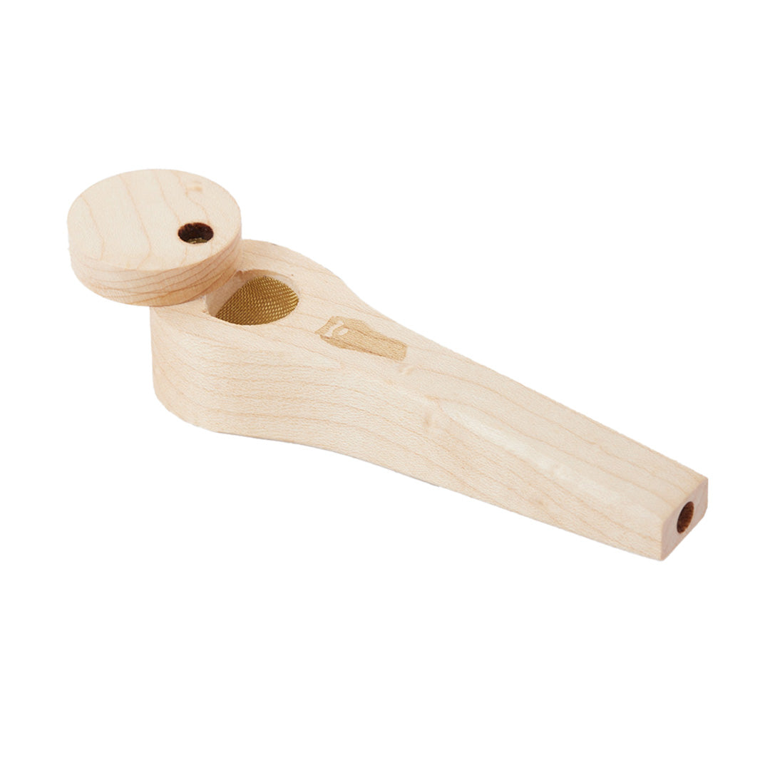 Bearded Distribution Exotic Wooden Hand Pipe 4" with Secure Lid & Brass Screen - Multiple Woods