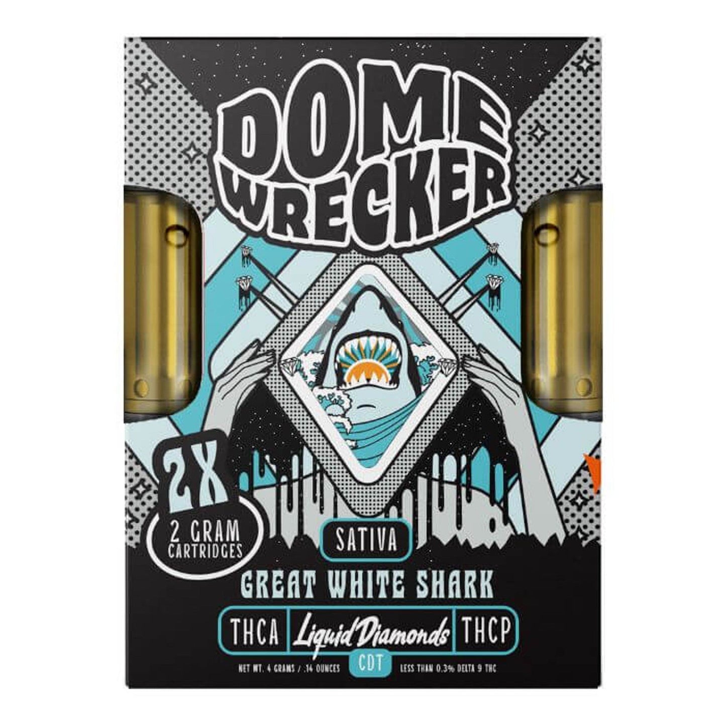 Dome Wrecker Great White Shark THC-A Duo Devices - 4000mg