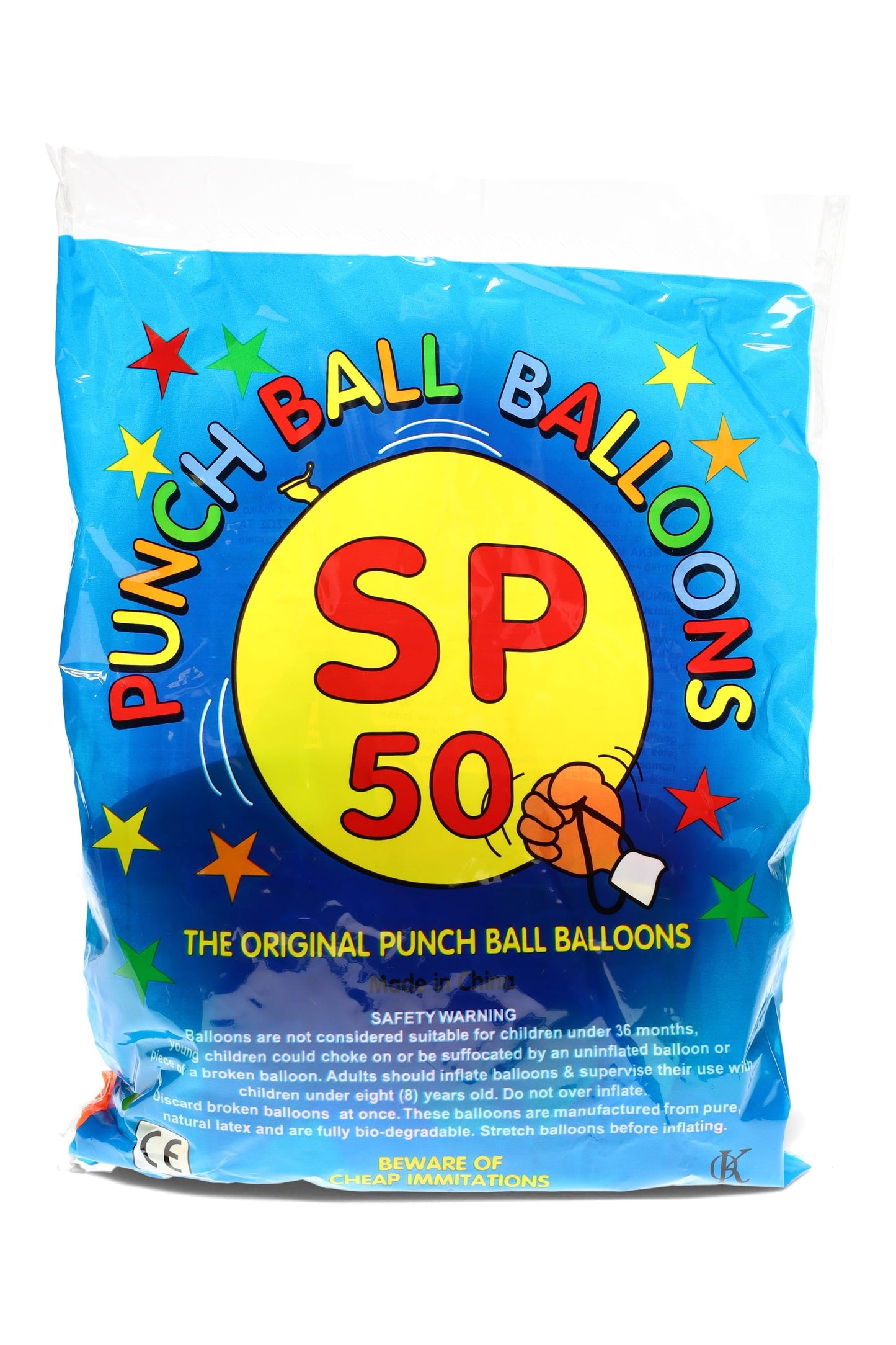 Punch Ball Balloons – 50-Pack