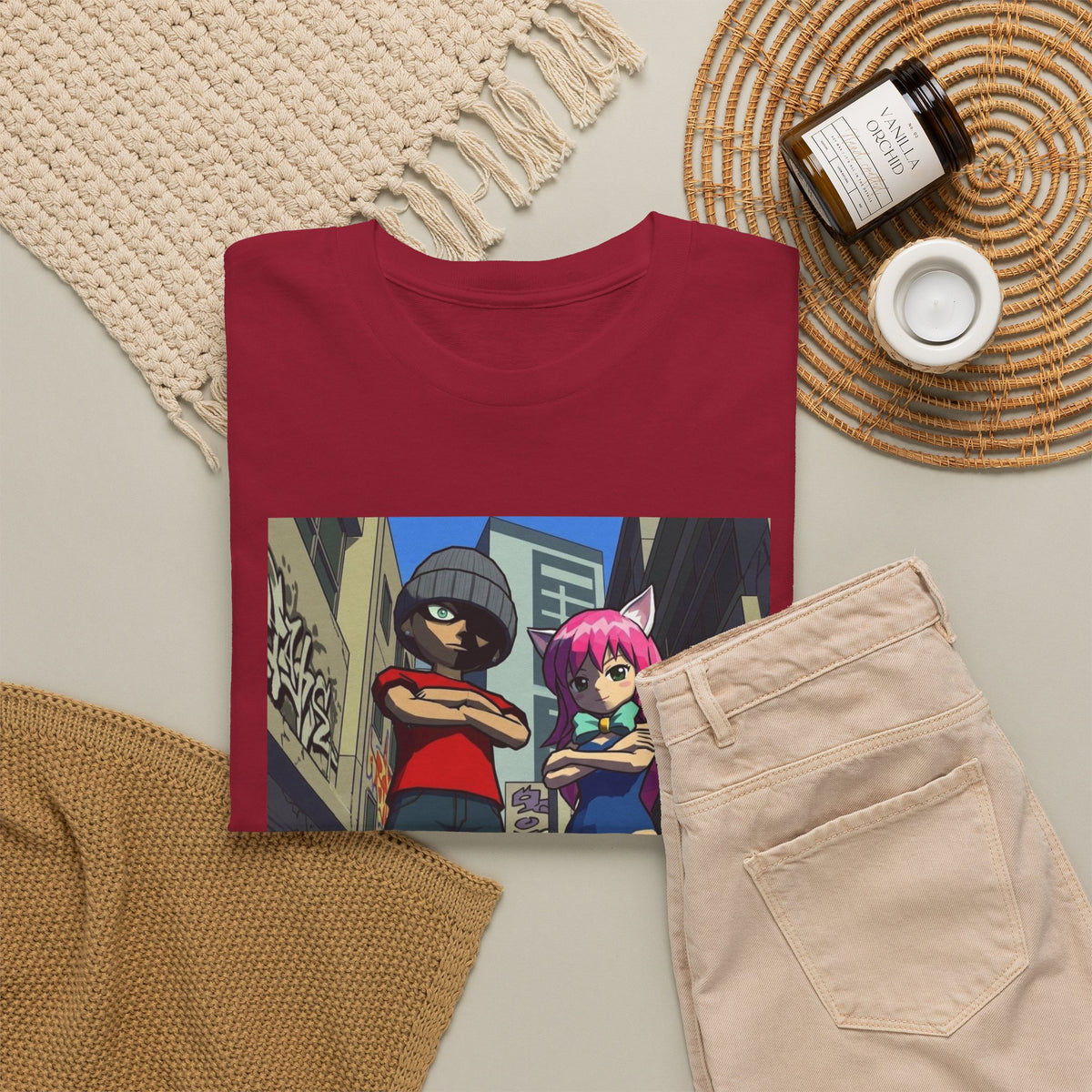 Urban Duo Standoff In Graffiti Alley Tee