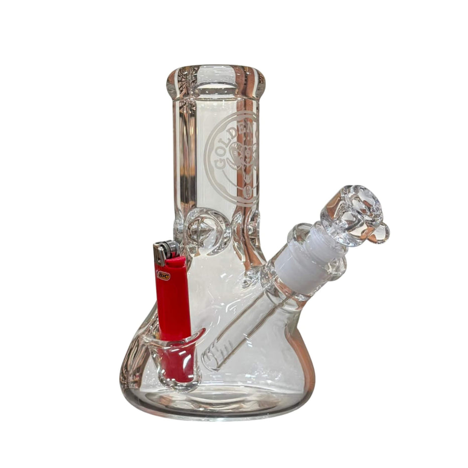 8" Flower Bong With Lighter Indent