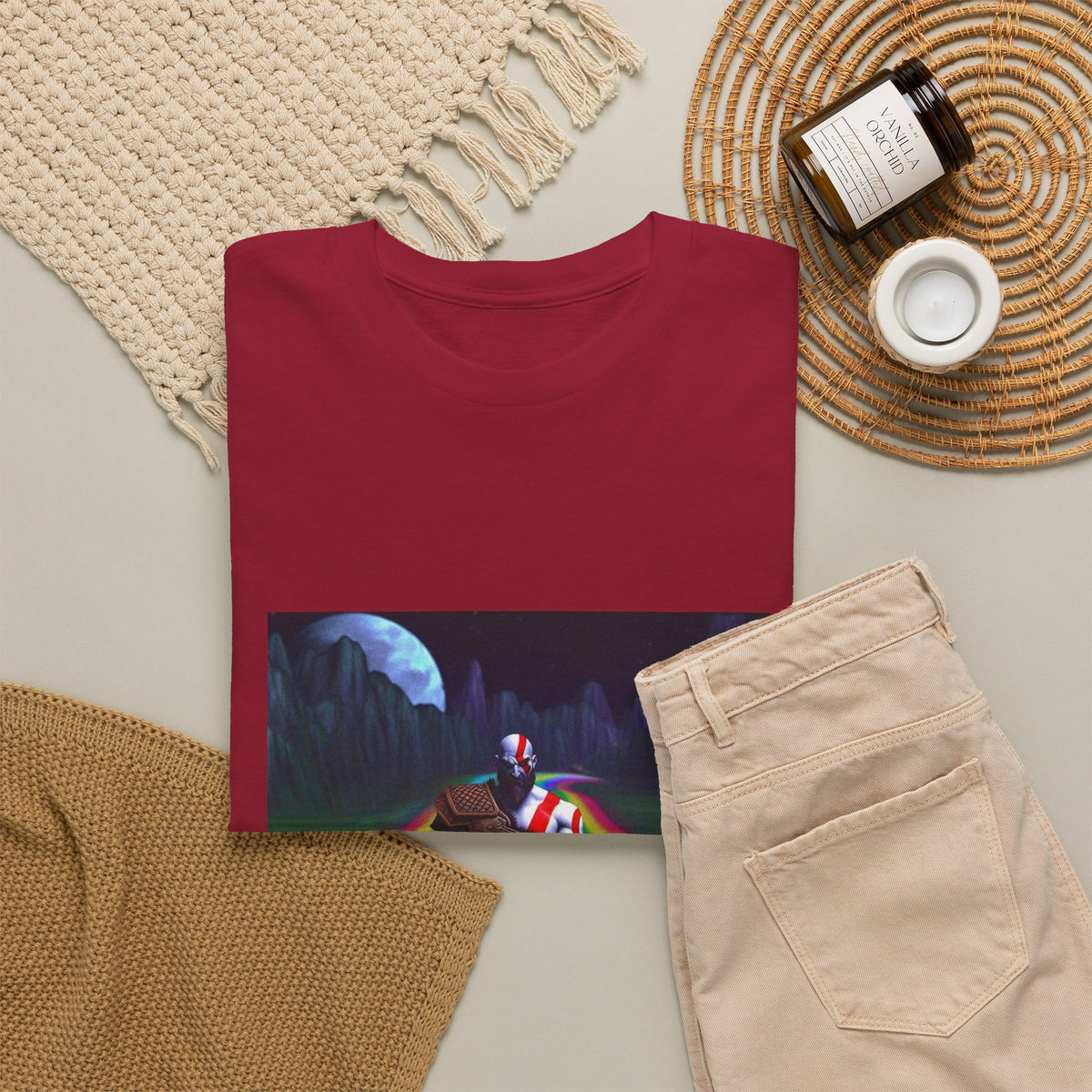 Kratos Drifting The Rainbow Road Tee