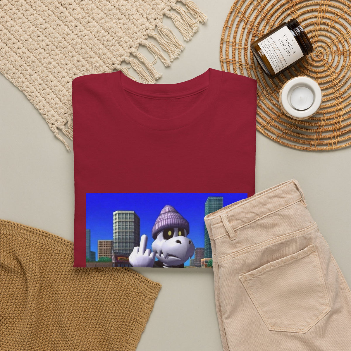 Dry Bones Flipping Bird Streetwear Tee