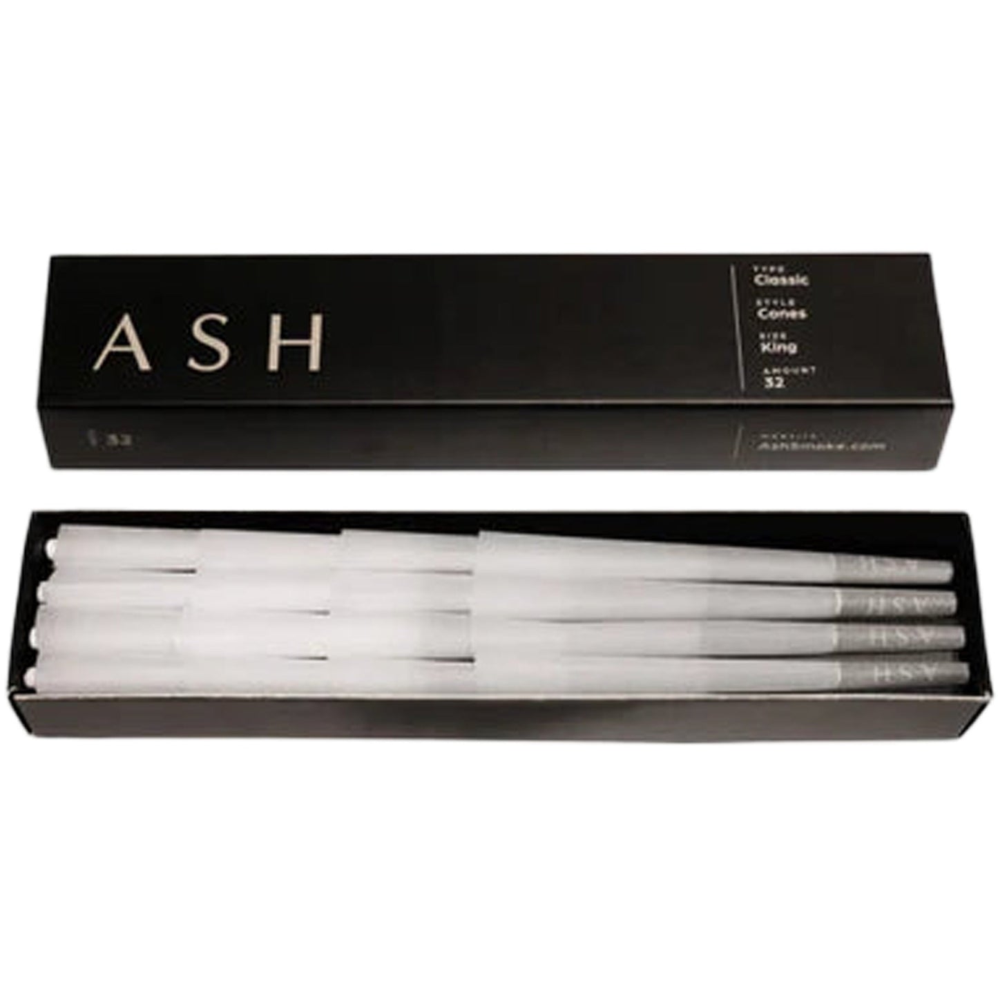 Ash Pre-Rolled Cones | Classic | 32 Count