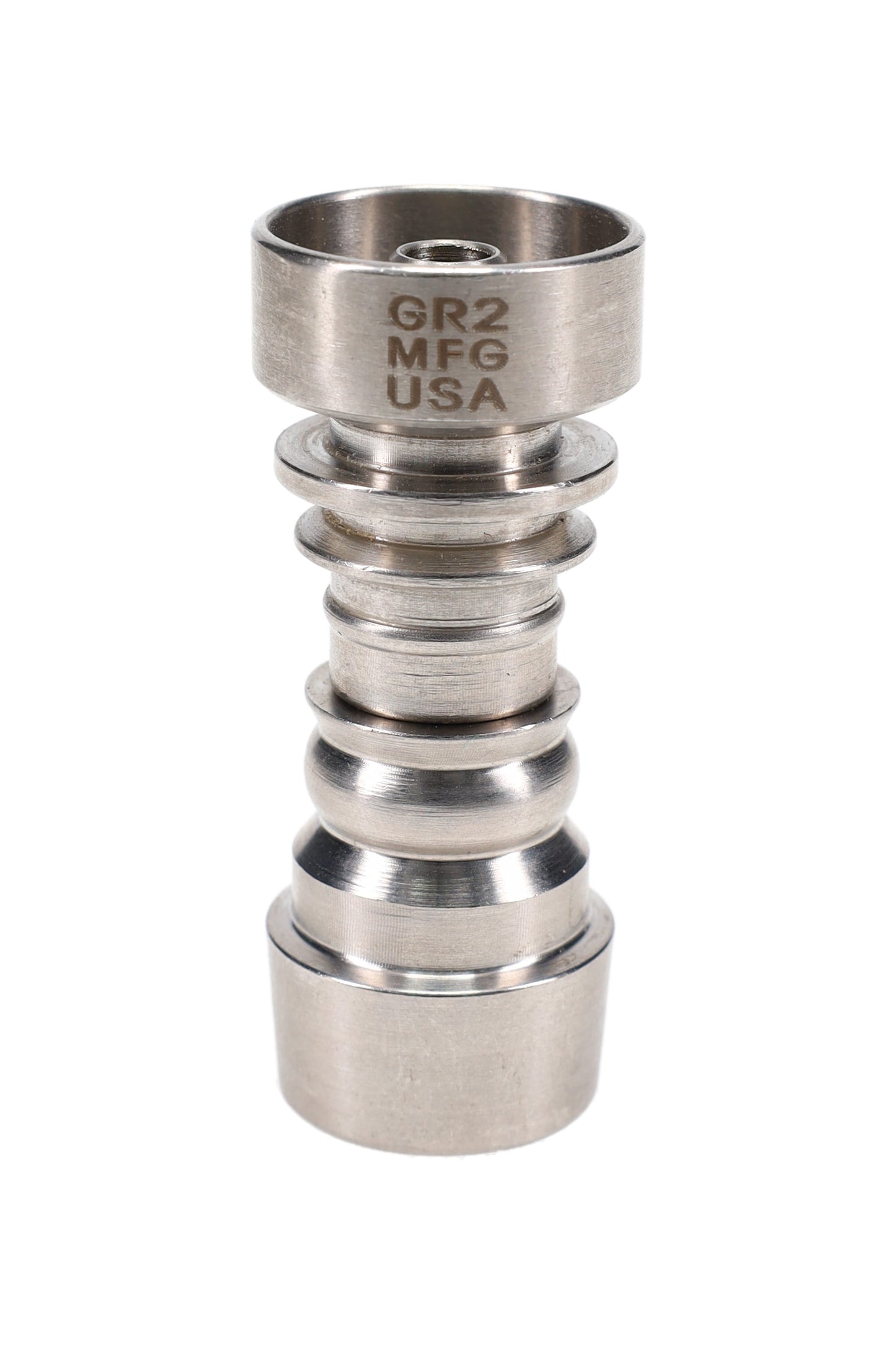 14.5 mm Male–Female Domeless GR2 Titanium Nail