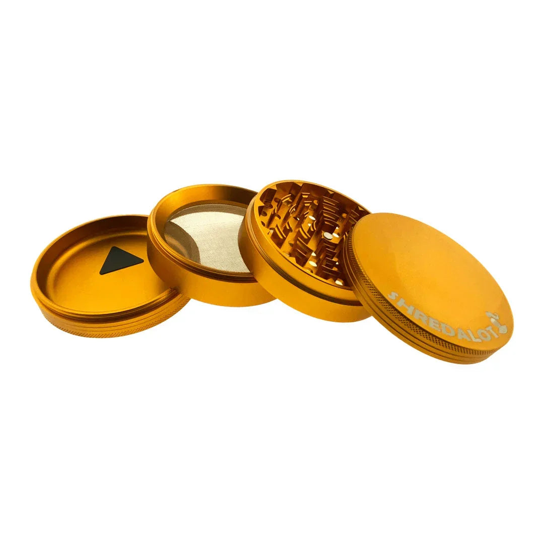 Sir Shredalot 4-Piece Metal Herb Grinder – 100mm Premium Aluminum