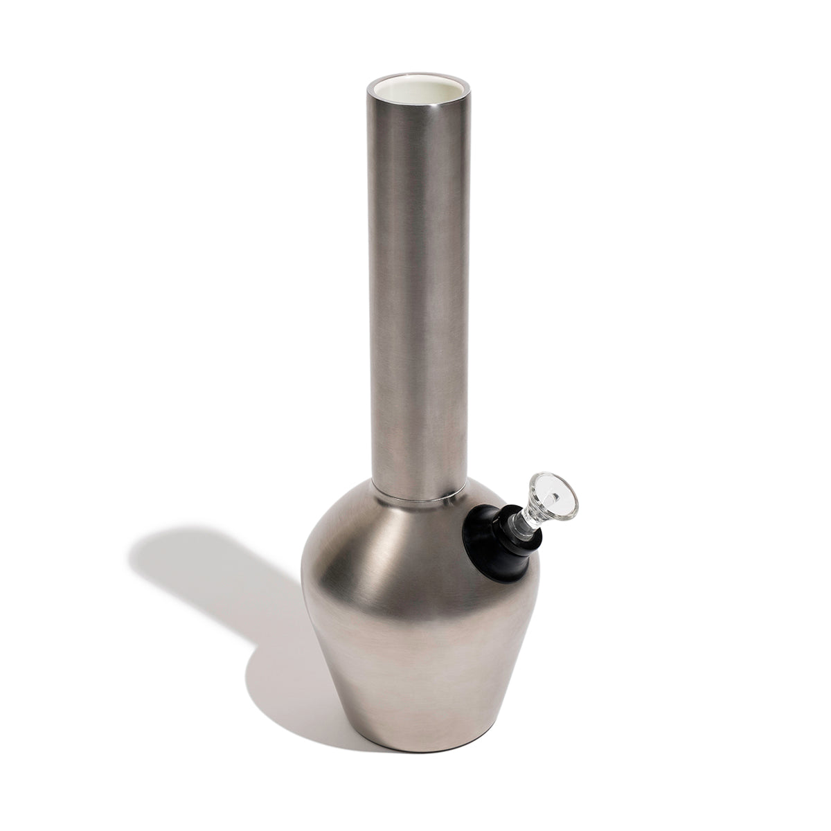 Chill Steel Pipes 13" Insulated Stainless Bong with Ceramic Interior & Glass Slide