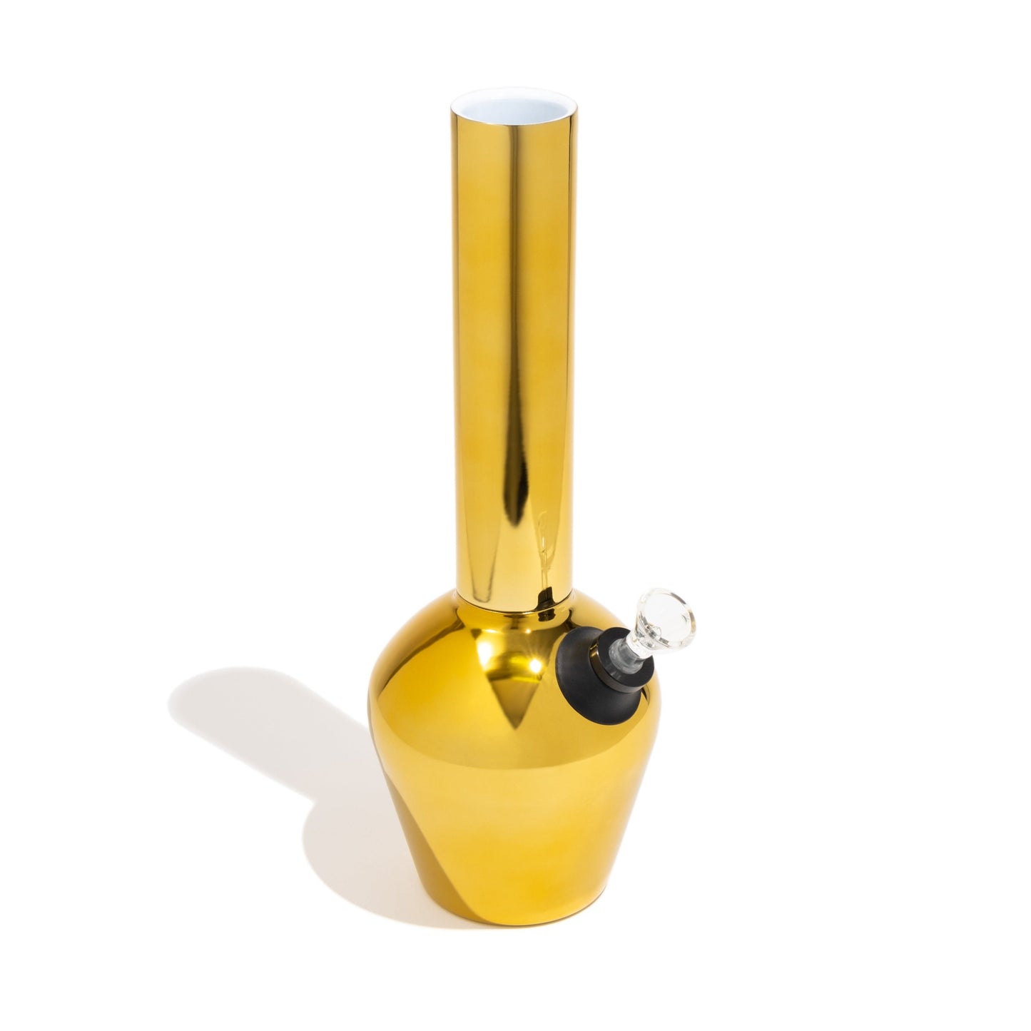 Chill Steel Pipes Gold Mirror 13" Aluminum Bong with Easy Clean Ceramic