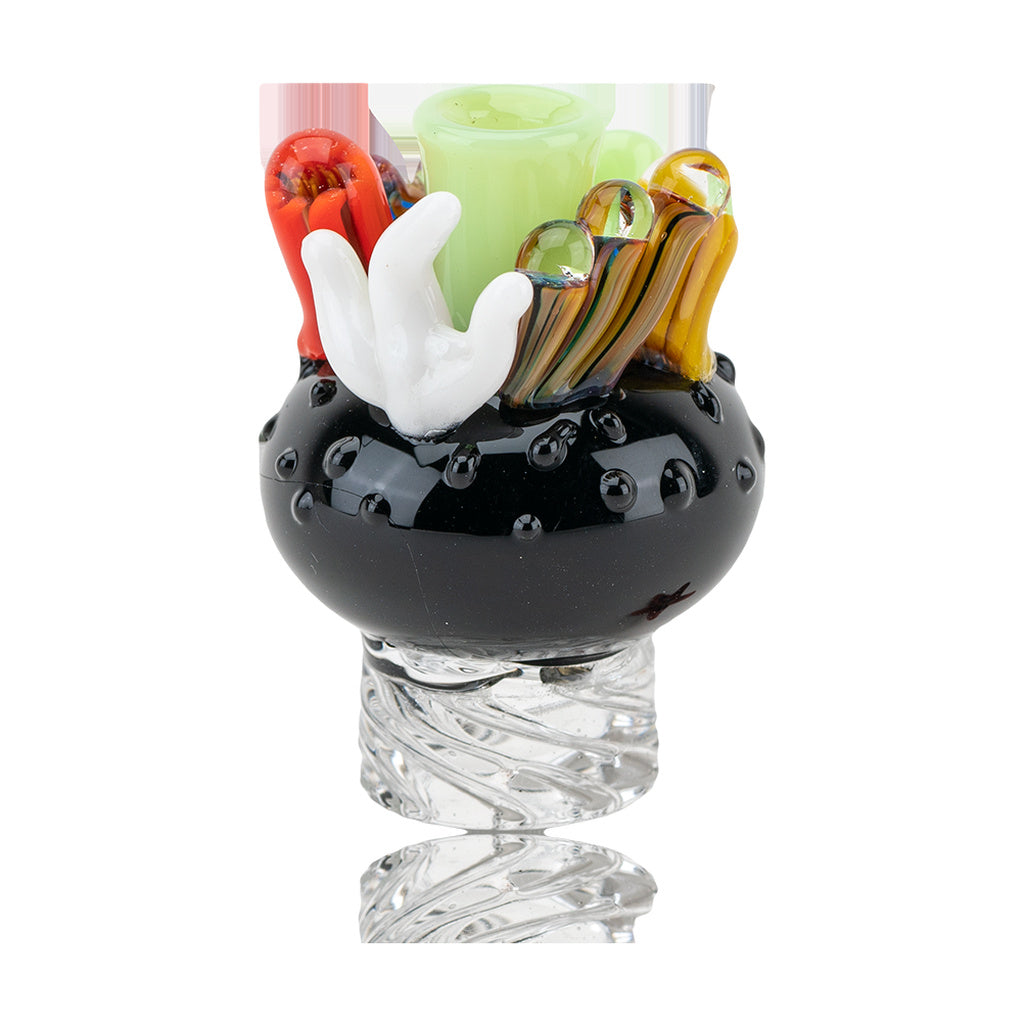 Empire Glassworks Coral Reef Borosilicate Spinner Cap w/ Starfish Pearl