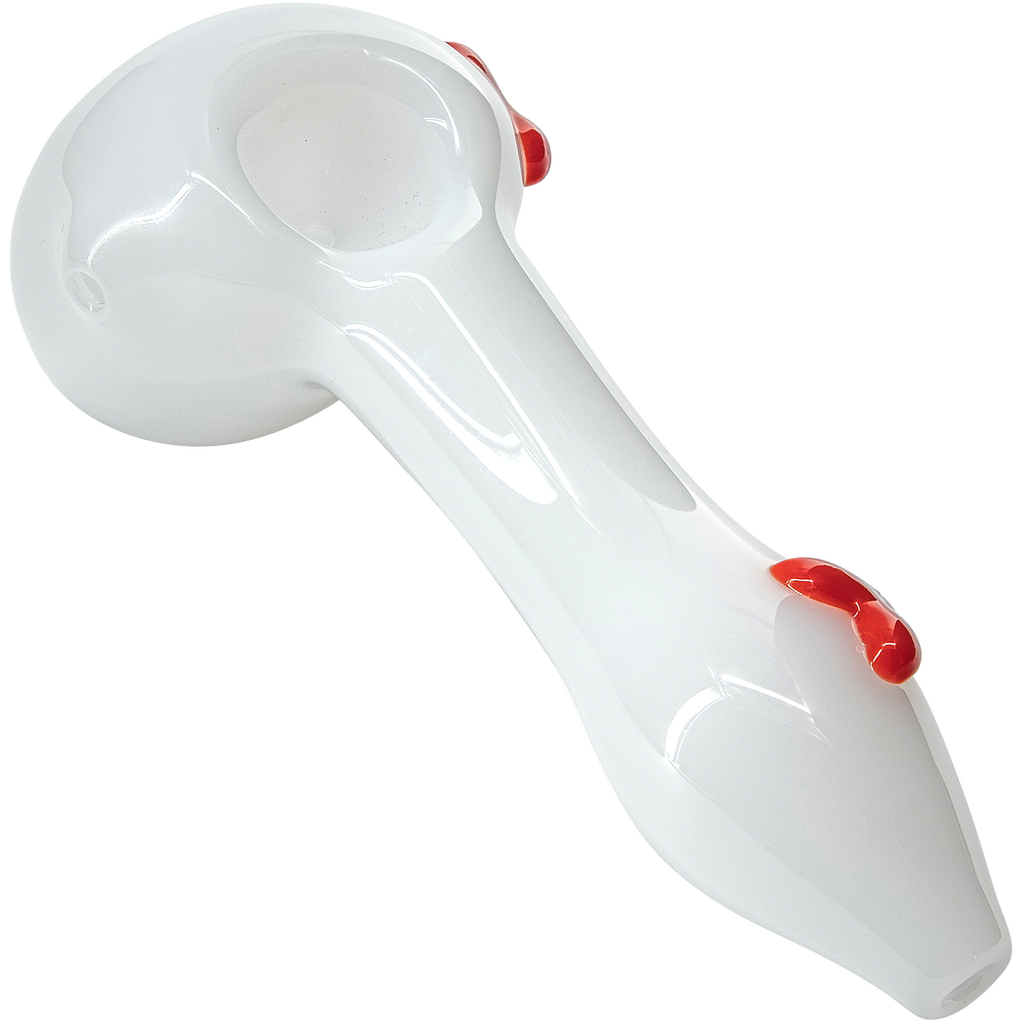 LA Pipes "Drooping Hearts" Solid White Drooper Spoon