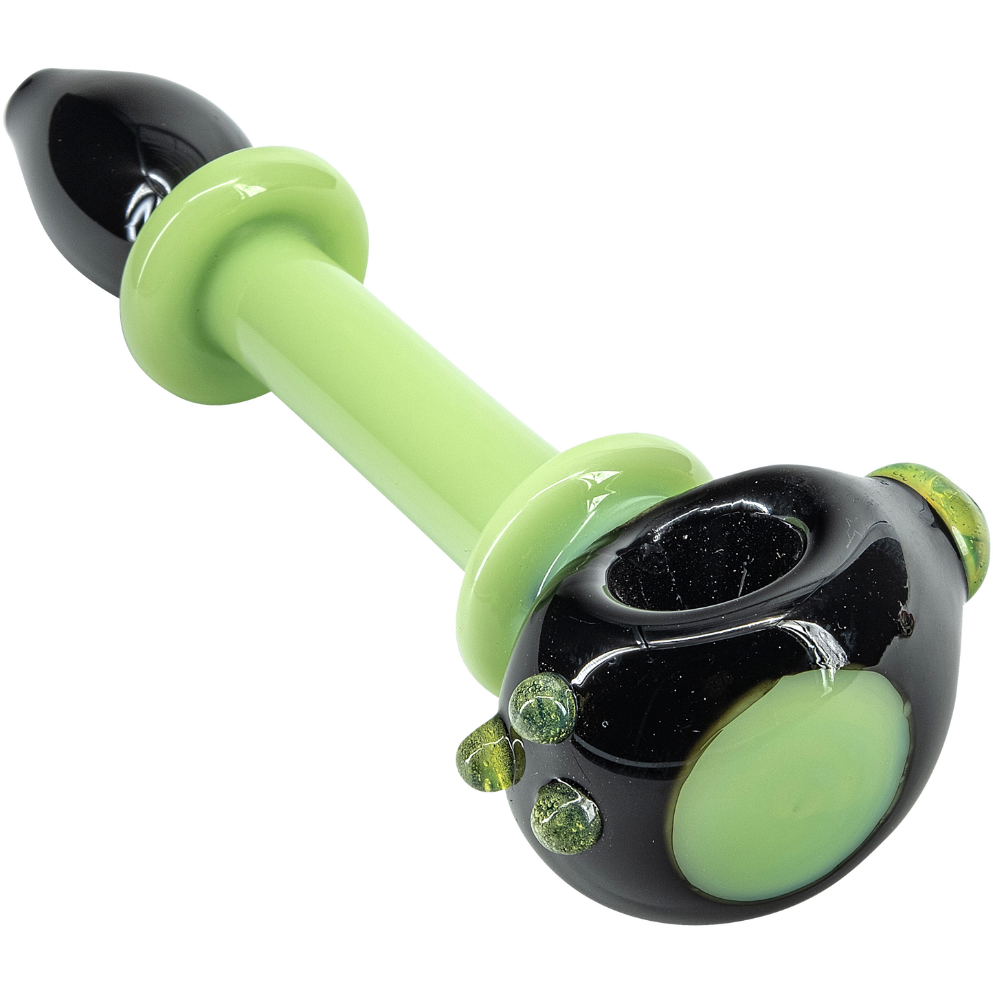 LA Pipes "Ray Gun" Green Slime Glass Spoon