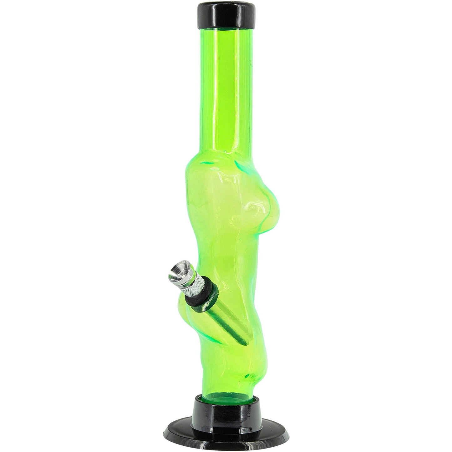 JM Enterprises 8" Acrylic Lady Contour Bong - Multiple Colors
