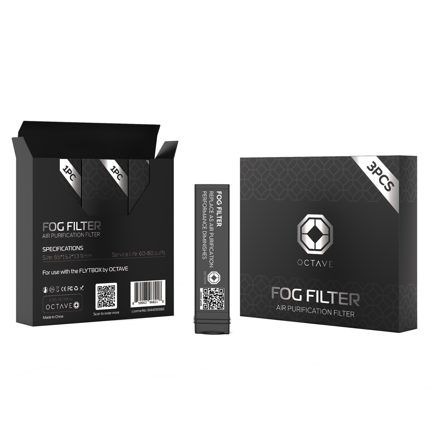 Fog Filter for Octave Flytbox (3-Pack)