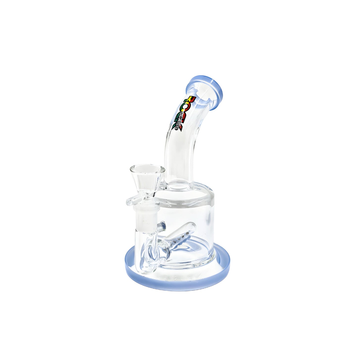 Rock Glass 7" Inline Perc Tube Dab Rig