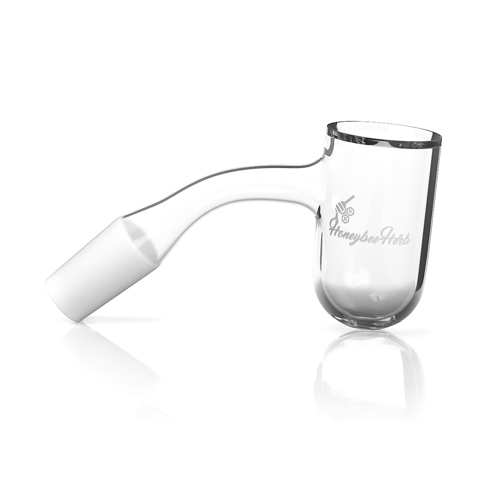 Honeybee Herb Quartz Banger 45° - Seamless Joint & Frosted Design
