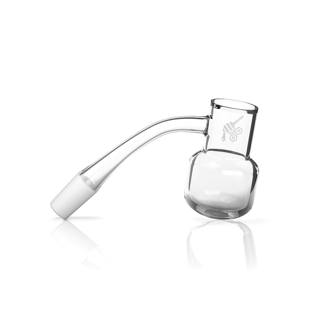 Honeybee Herb Slim Neck Quartz Banger 45° | 20mm Durable & Beveled