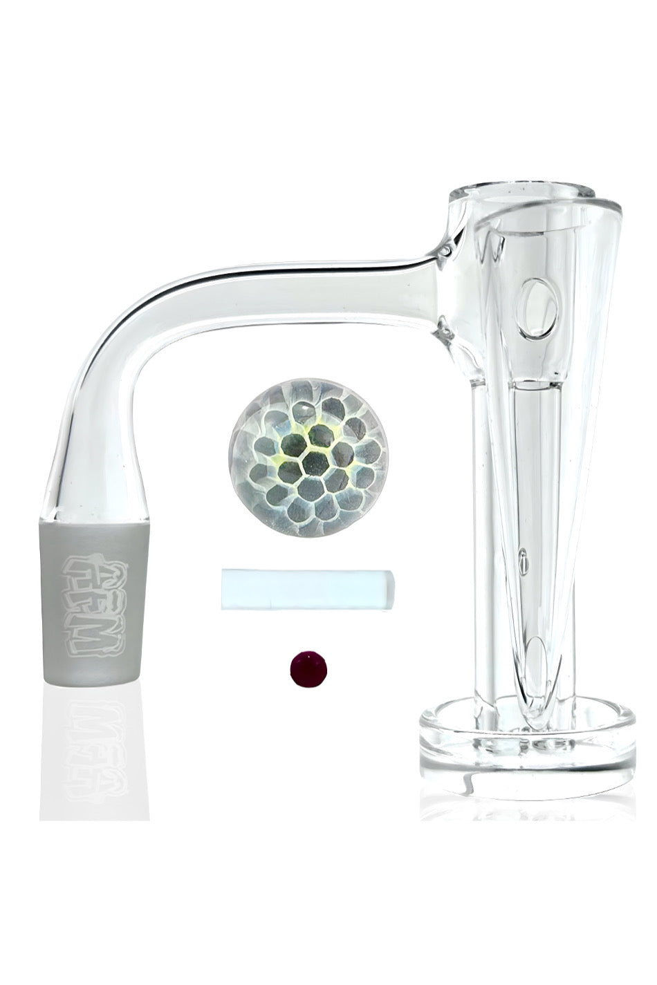 AFM Cygnus Slurper Quartz Banger Dab Set – Premium Quartz Slurper & Honeycomb Cap Kit
