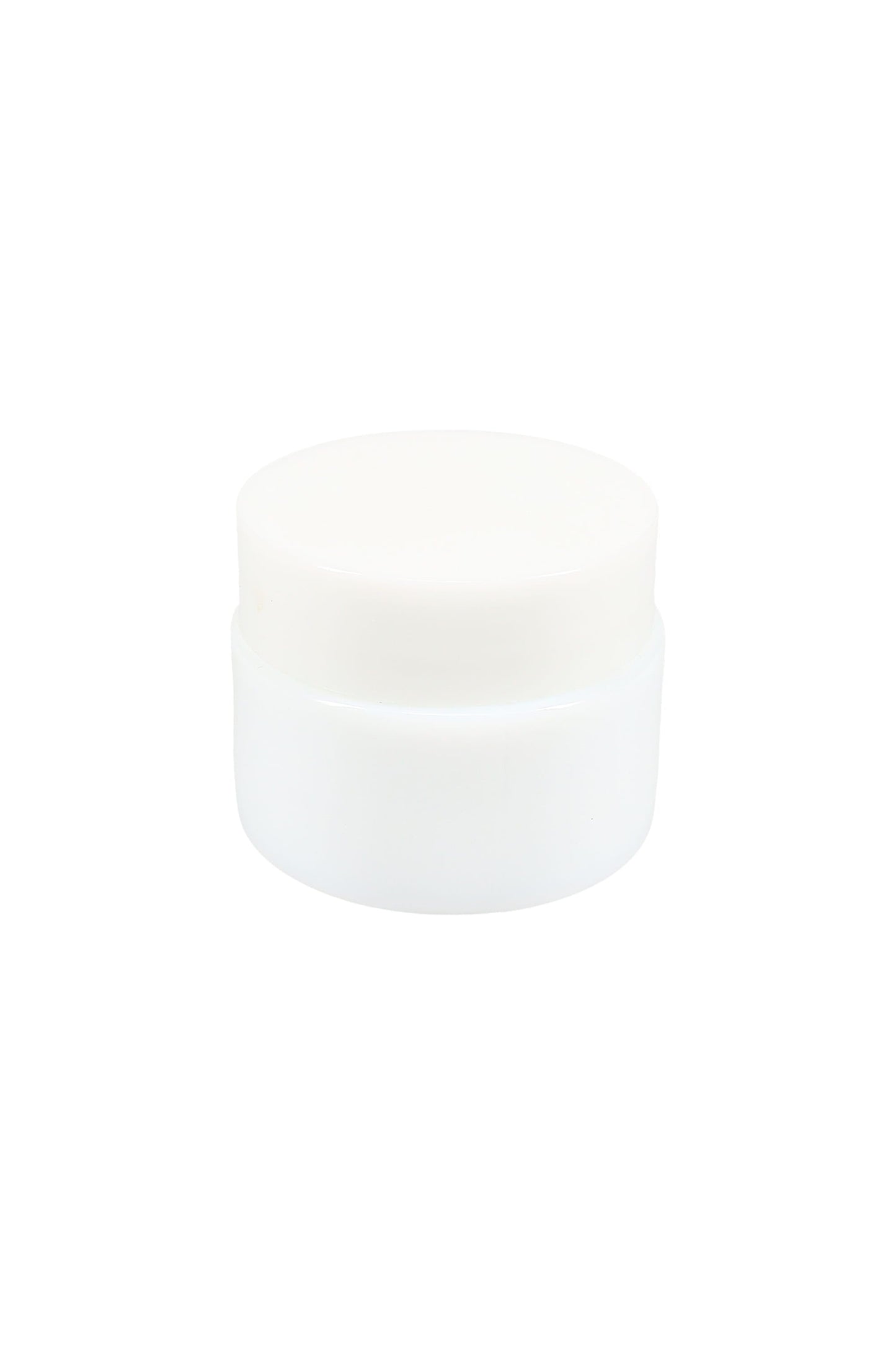 White Glass Wax Jar – Screw-Top Lid