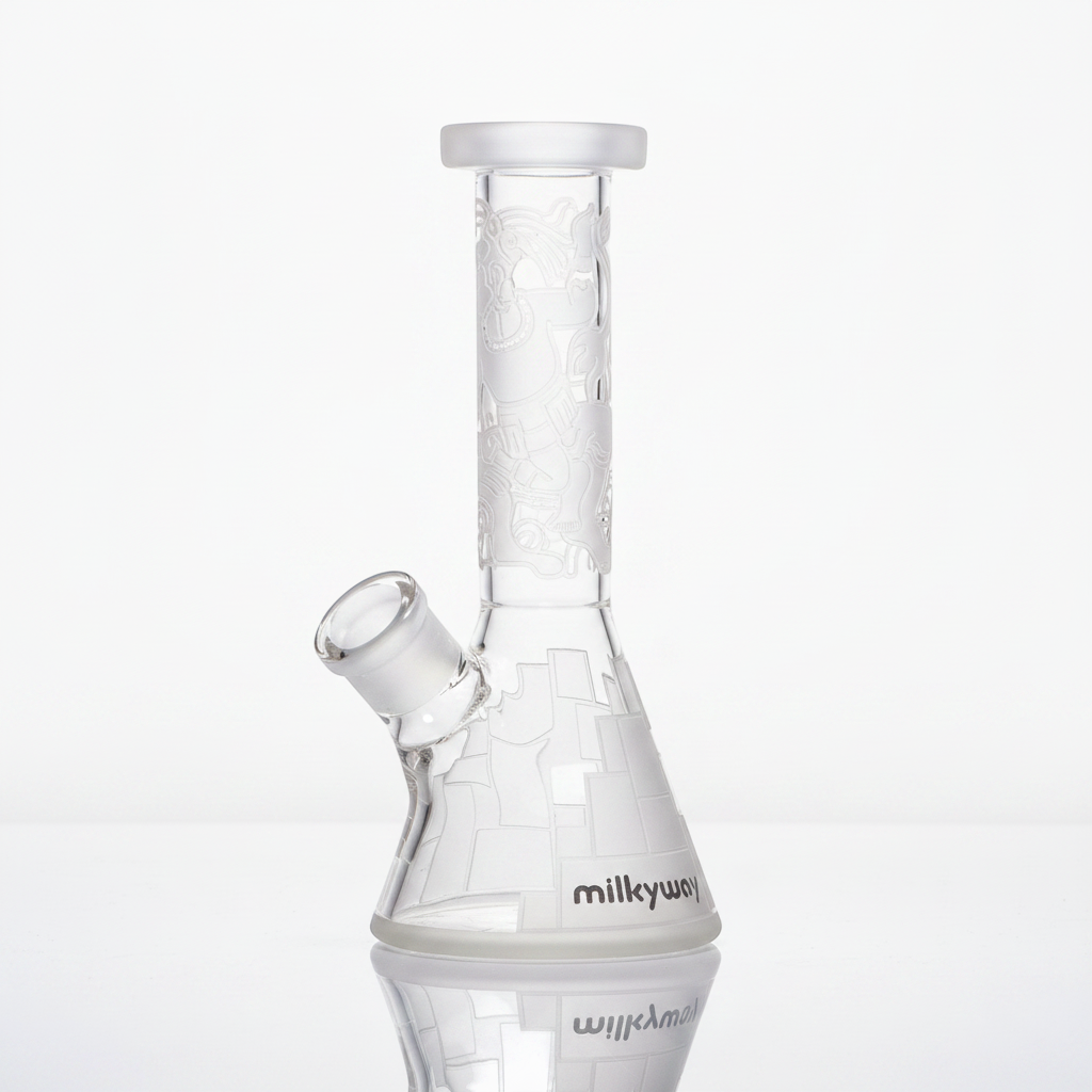 Maya Fort 7.5" Clear Mini Beaker Bong