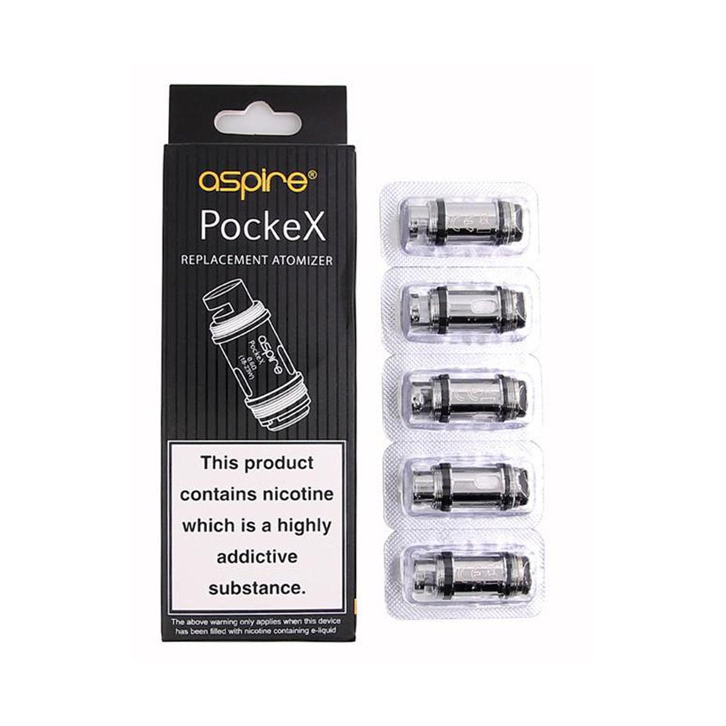 Aspire PockeX 0.6Ω Coils 5-Pack | 18-23W Smooth Vaping Experience
