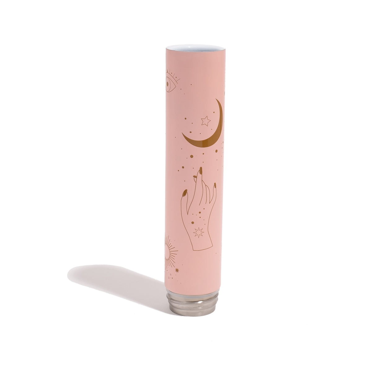 Chill Steel Pipes Embossed Celestial Matte Pink Bong Neckpiece