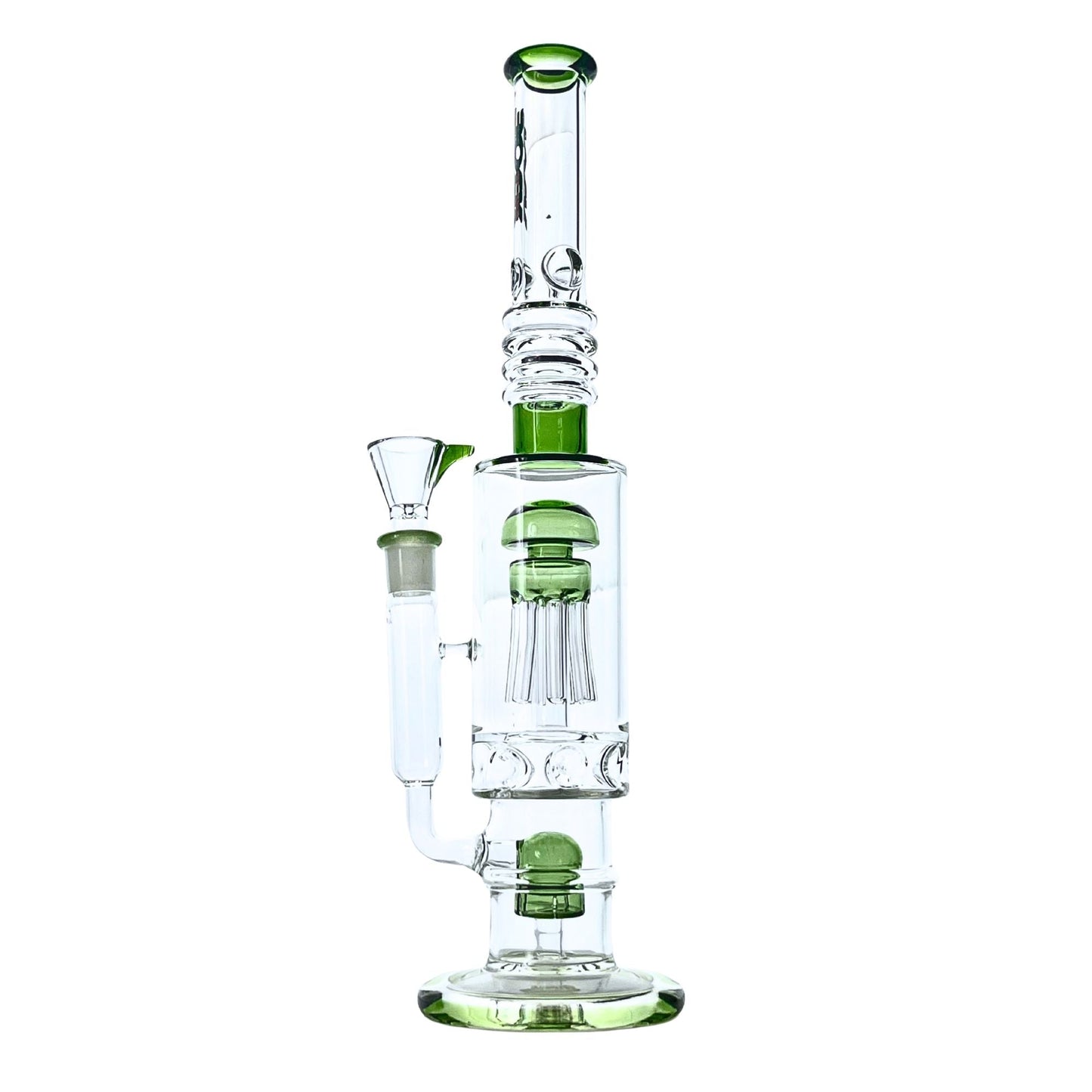 Sequoia 16" Rock Glass Dual Tree Perc Bong