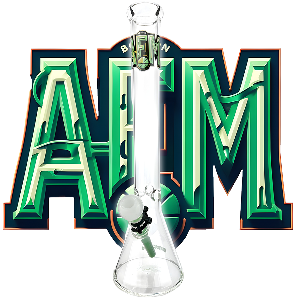 18" Boston Basketball 5mm Beaker Bong Bundle