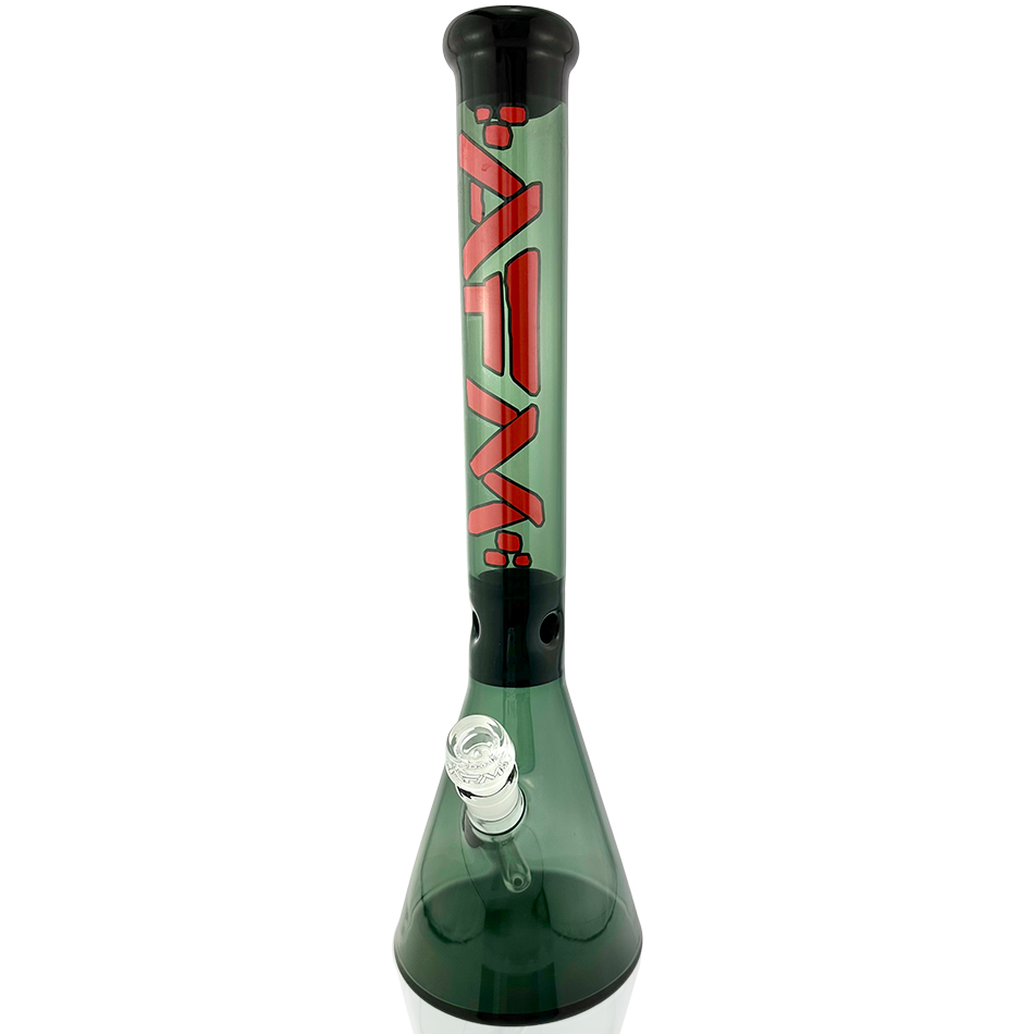 18" AFM Pulsar Color Glass Beaker Bong - Black