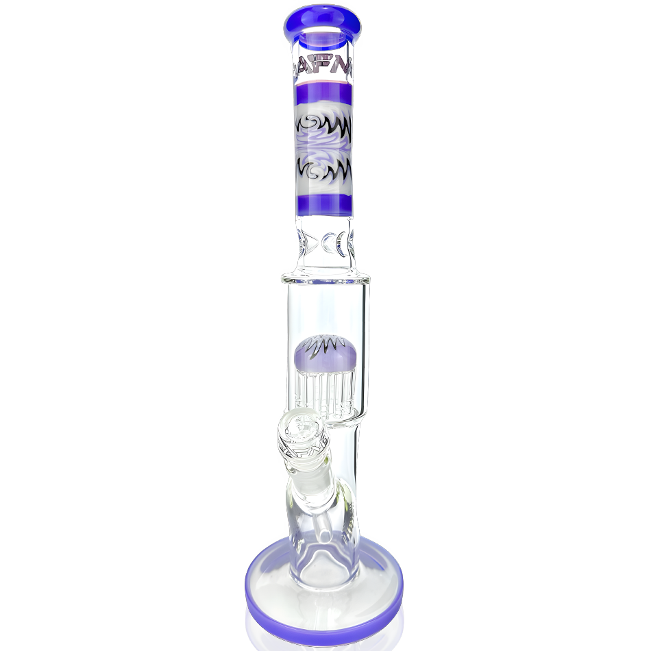 18" AFM Reversal Glass Straight Tube Bong