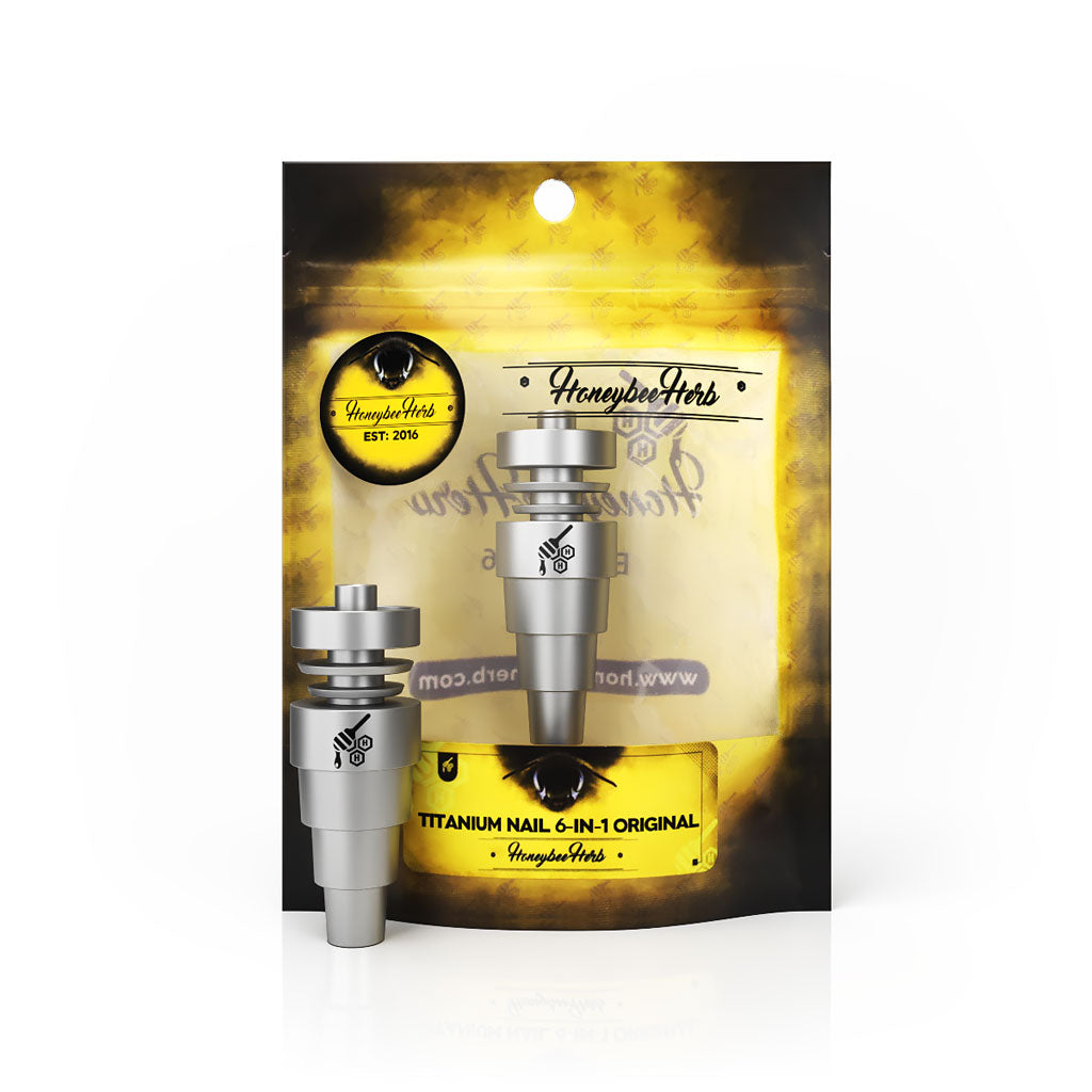 Honeybee Herb Titanium 6-in-1 Dab Nail - Universal Fit & Grade 2