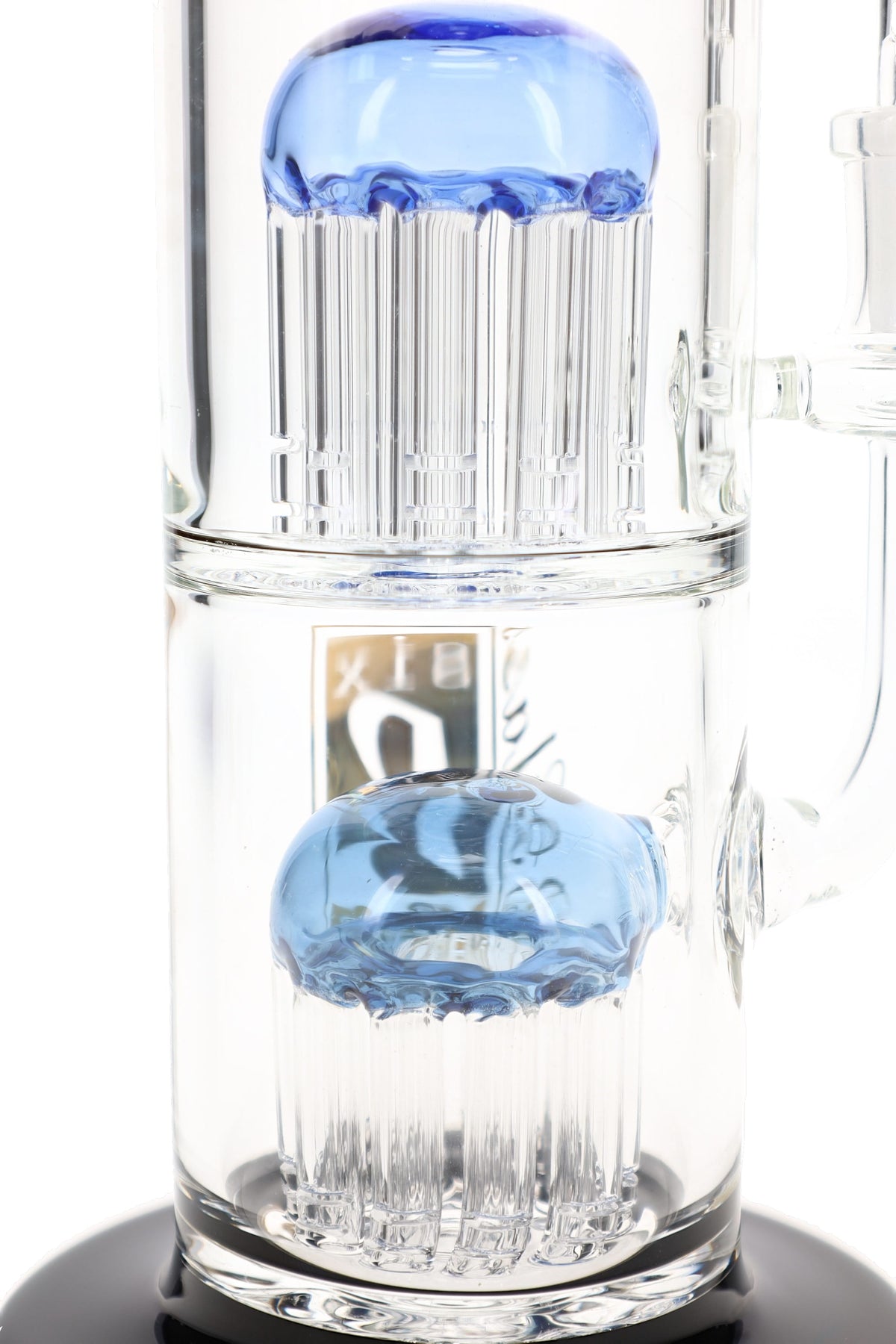 6B Glass 10.5" Double Tree Perc Glass Bong