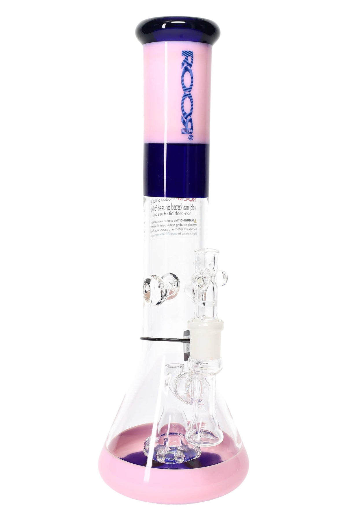 ROOR Tech 14″ Multicolor Beaker Bong with Showerhead Perc – 5mm