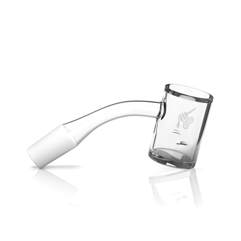 Honeybee Herb Bevel Quartz Banger 45° | Durable & Stylish with Spinning Airflow