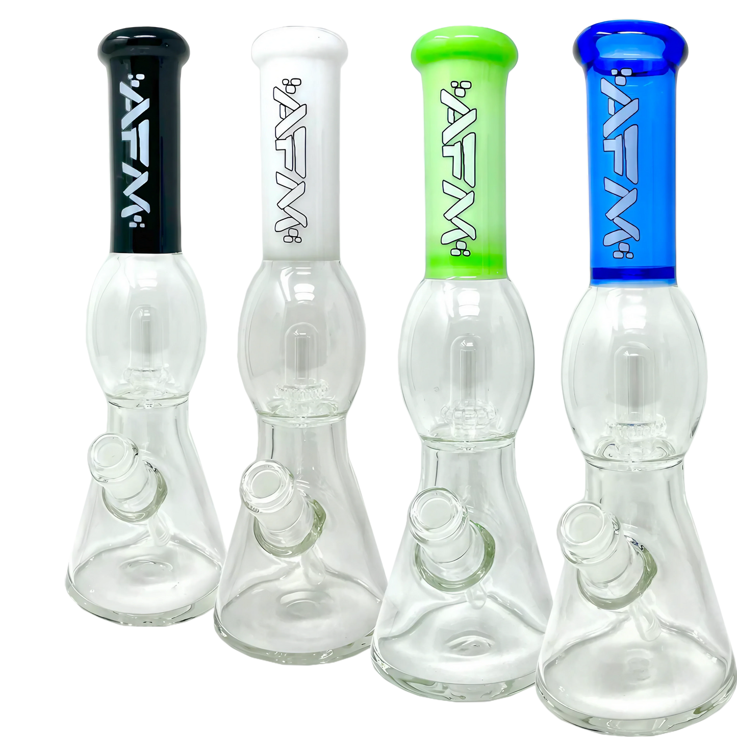 AFM The UFO 12" Beaker Bong w/ Ice Pinches & 5" Downstem